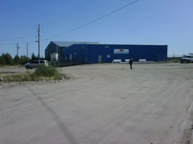 Transwest Air building at the Stony Rapids airport